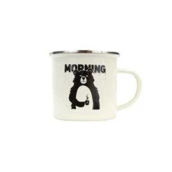 MUG EMAILLE MORNING BEAR