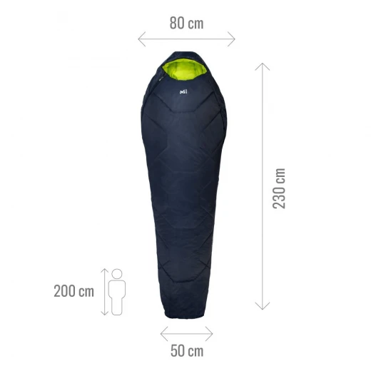 Millet BAIKAL 1100 LONG SAPHIR ZIP DROIT – Image 4