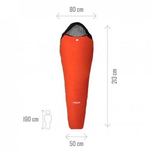 Lafuma ACTIVE 10° ORANGE 12/9 700G - ZIP DROIT – Image 2