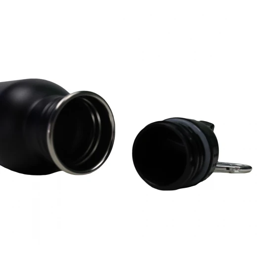 GOURDE ACIER 0.5 L NOIR MATE – Image 2