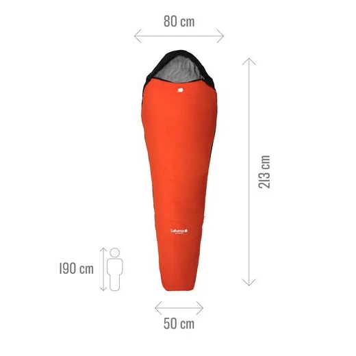 Lafuma ACTIVE 10° ORANGE 12/9 700G - ZIP GAUCHE – Image 8
